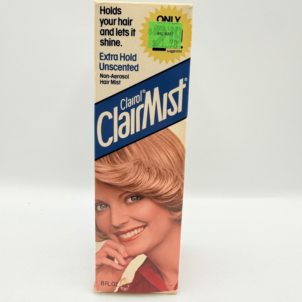 Vintage 1982 Clairol ClairMist Extra Hold Unscented Non-Aerosol Hair Mist 8oz